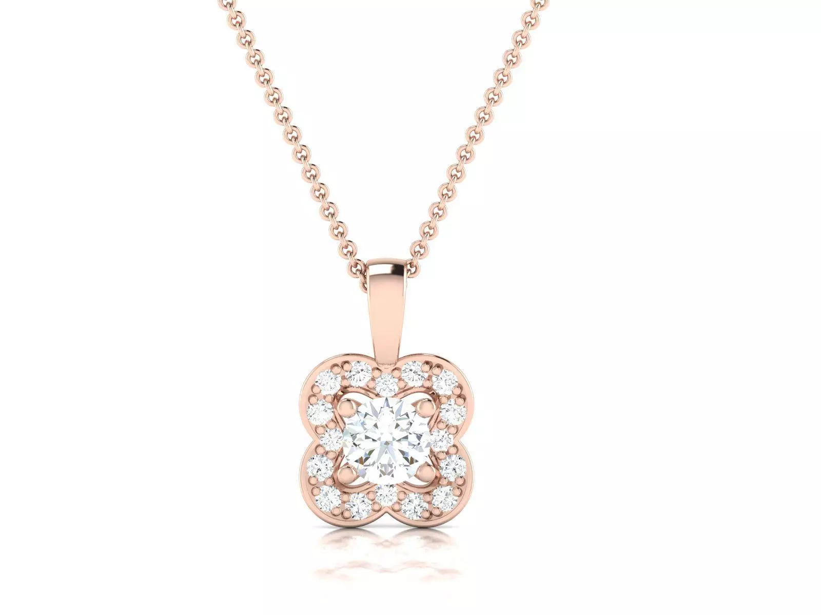 diamond pendant for women  3D print model_0