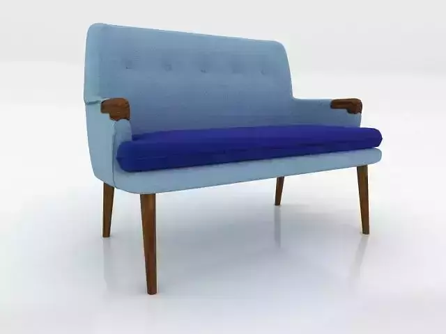 sofa 2 seat stockholm 3d model