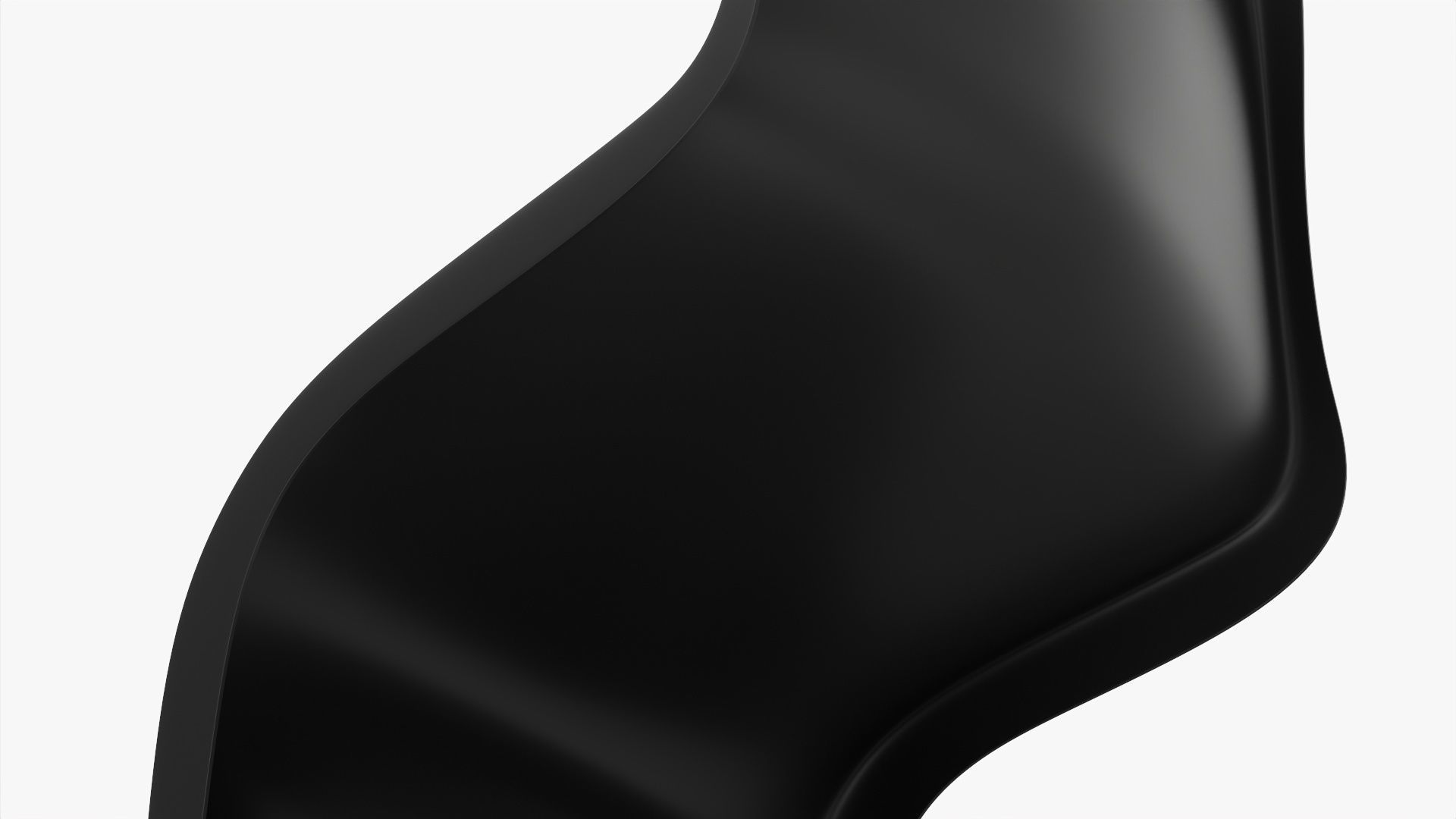 Plastic chair stackable 3D model_3