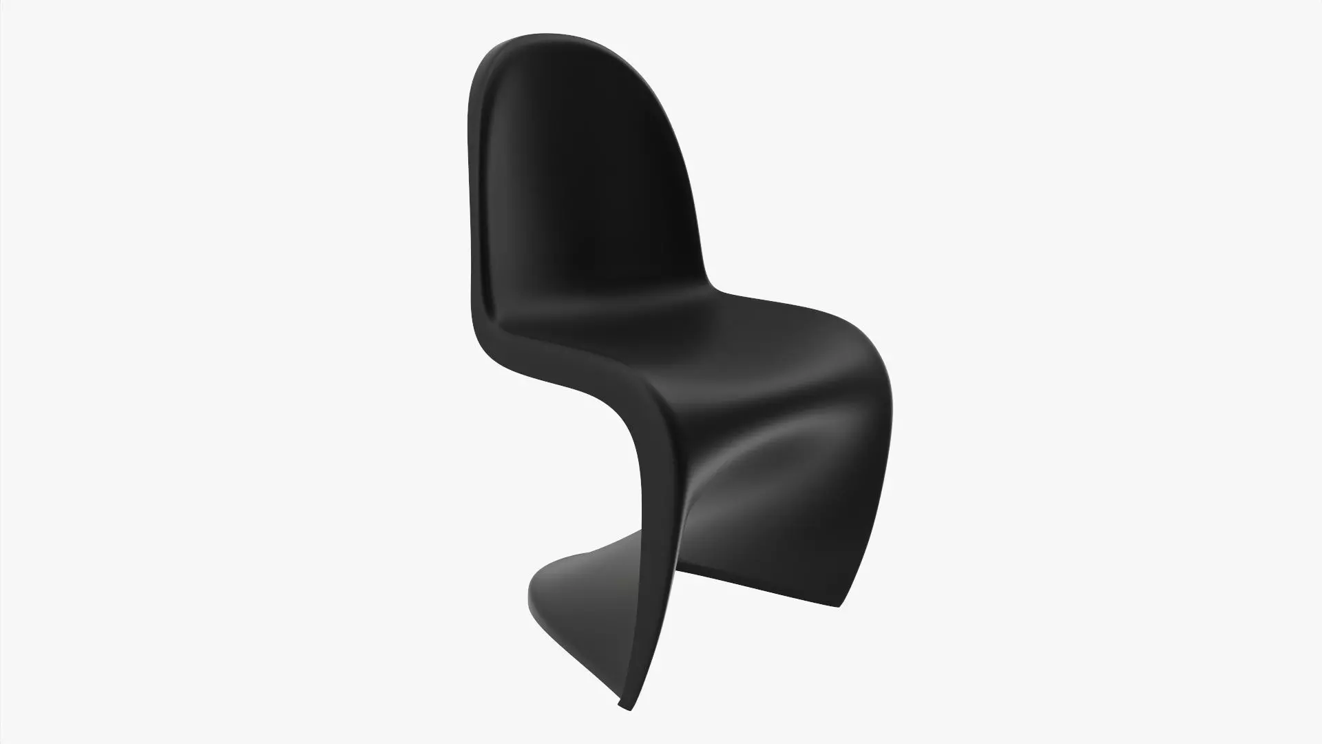 Plastic chair stackable 3D model_0