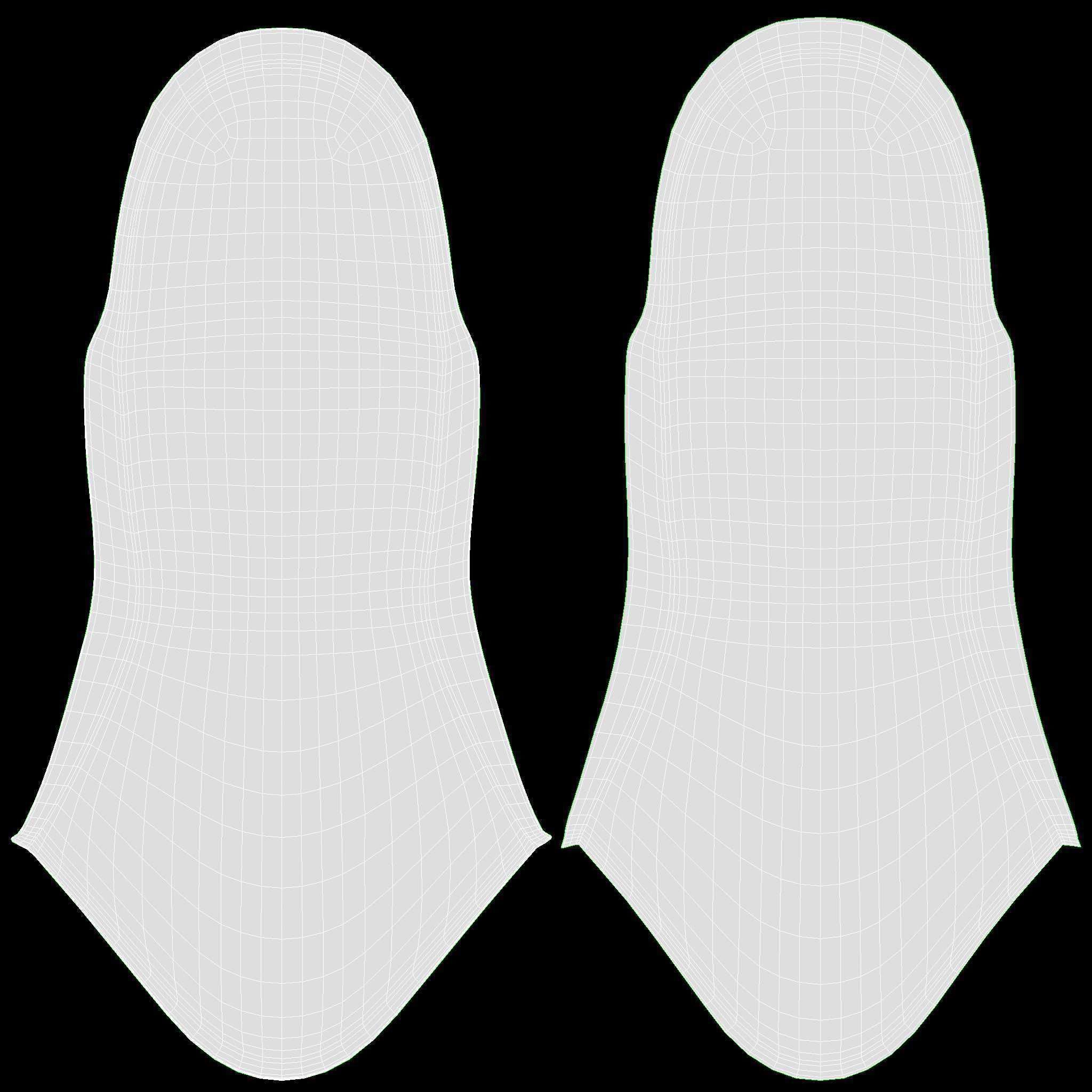 Plastic chair stackable 3D model_9