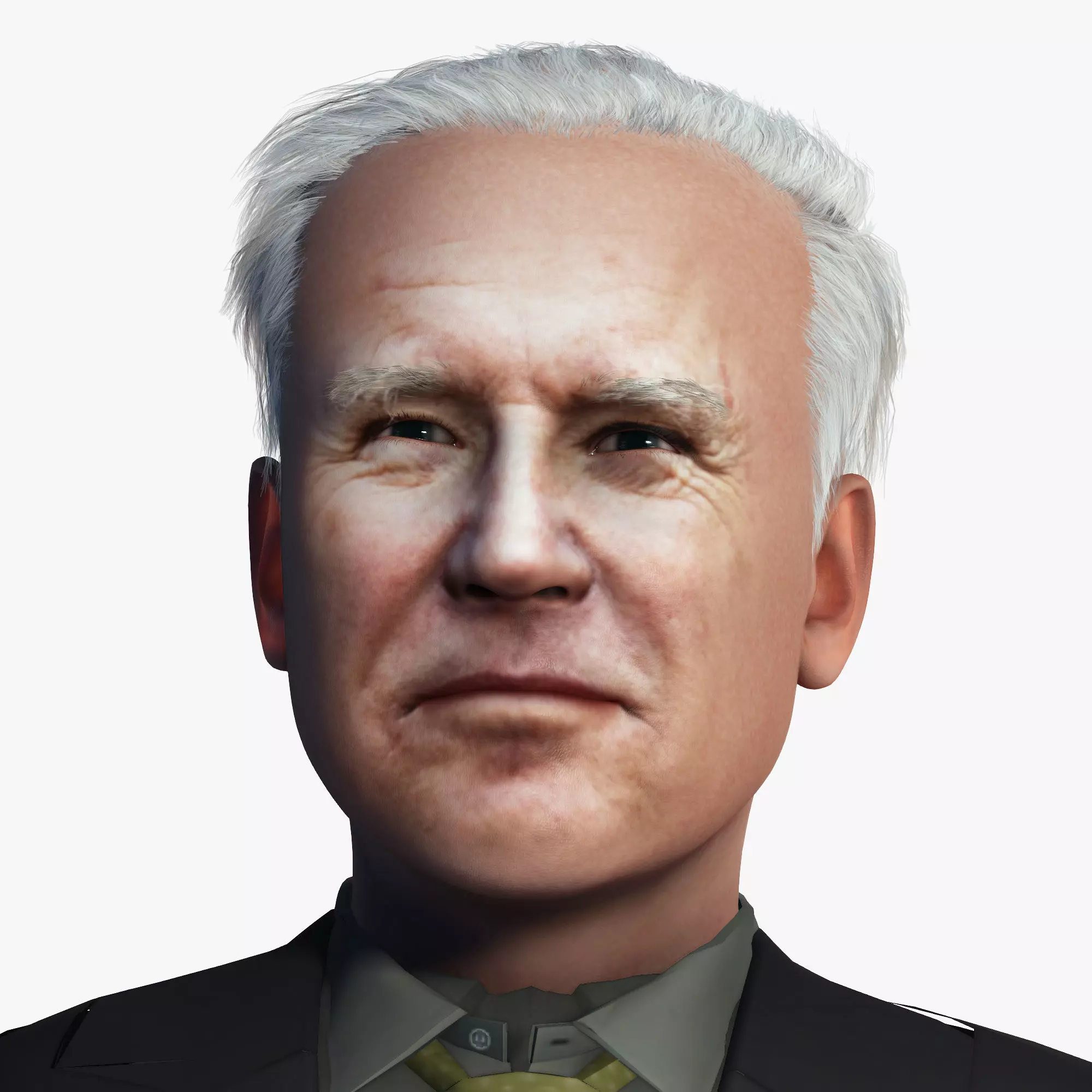 US President Joe Biden  3D Rigged model ready for animation Low-poly 3D model_0