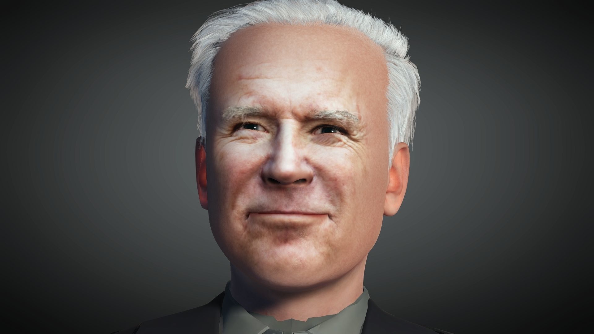 US President Joe Biden  3D Rigged model ready for animation Low-poly 3D model_6