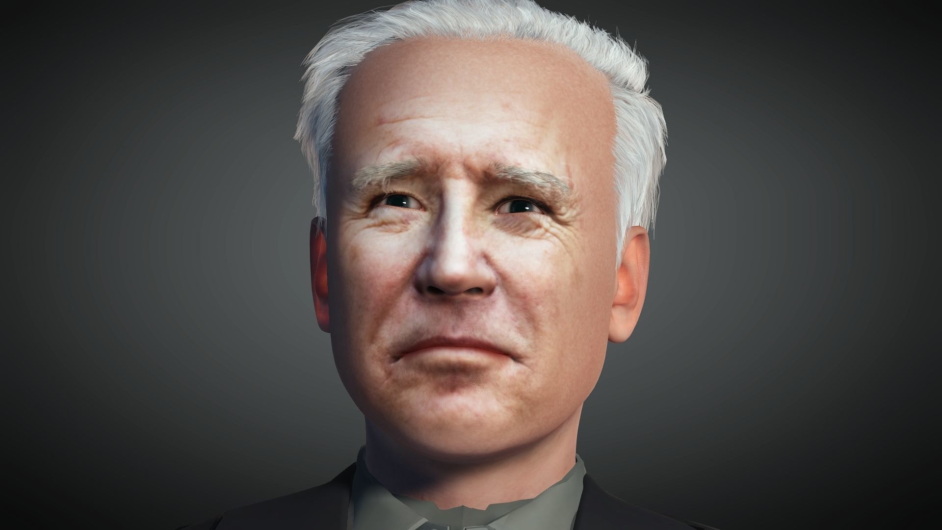 US President Joe Biden  3D Rigged model ready for animation Low-poly 3D model_9