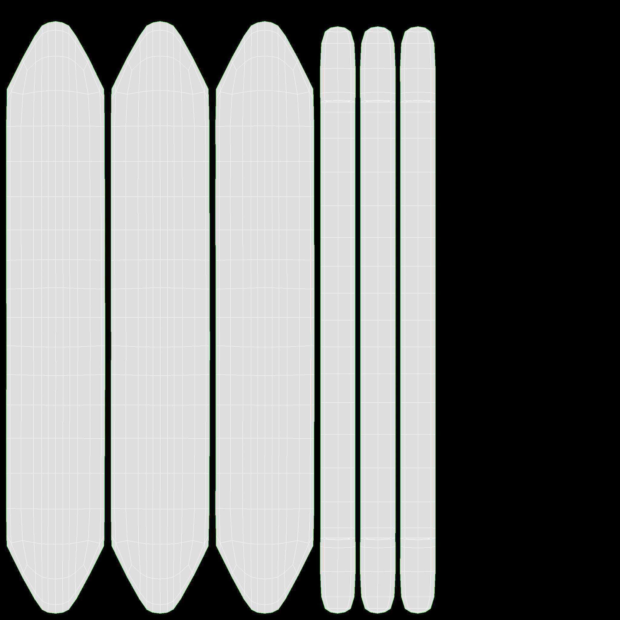 Student desk with drawers 3D model_9