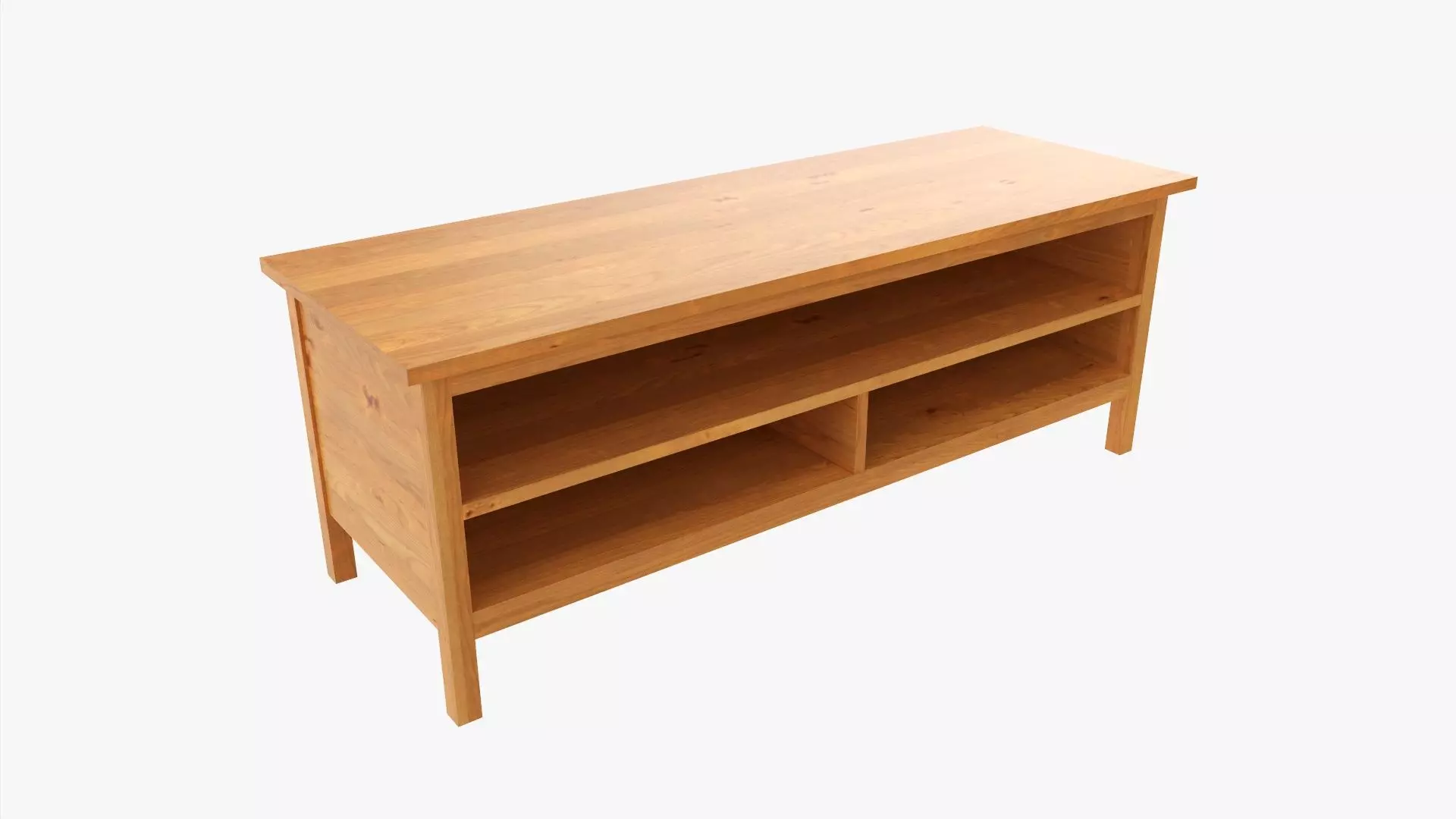 TV stand with shelves 3D model