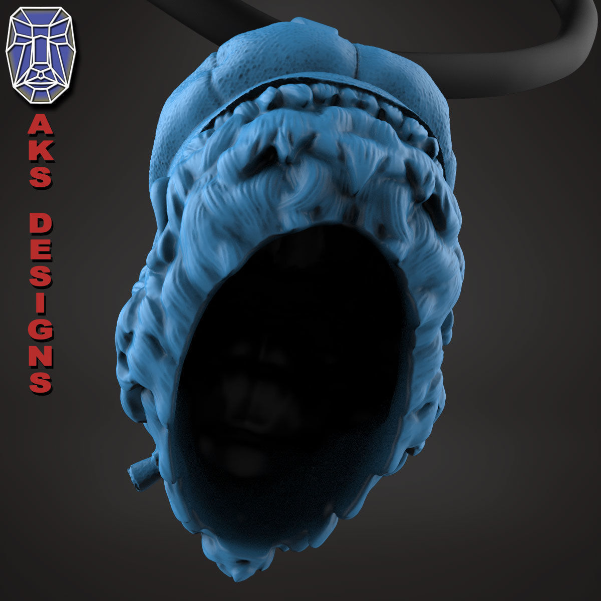 Animal Pendant jewelry Gangster gorilla smoking version 2 3D print model_23