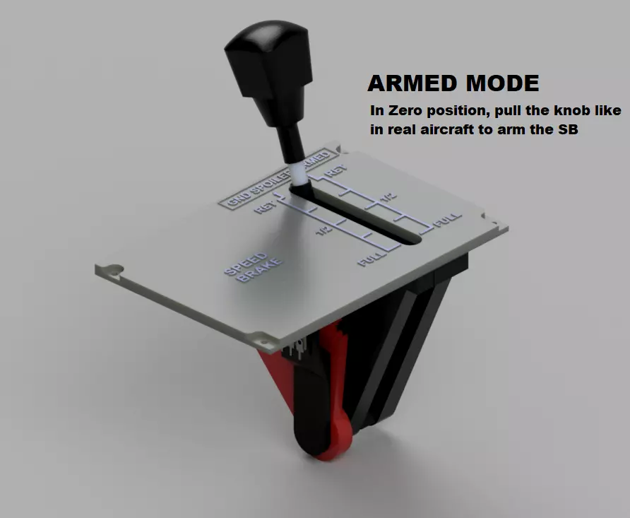 A320 Speed Brake 3D Print 3D print model