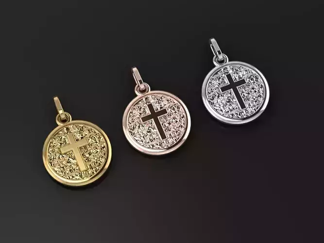 cross pendant 3D print model