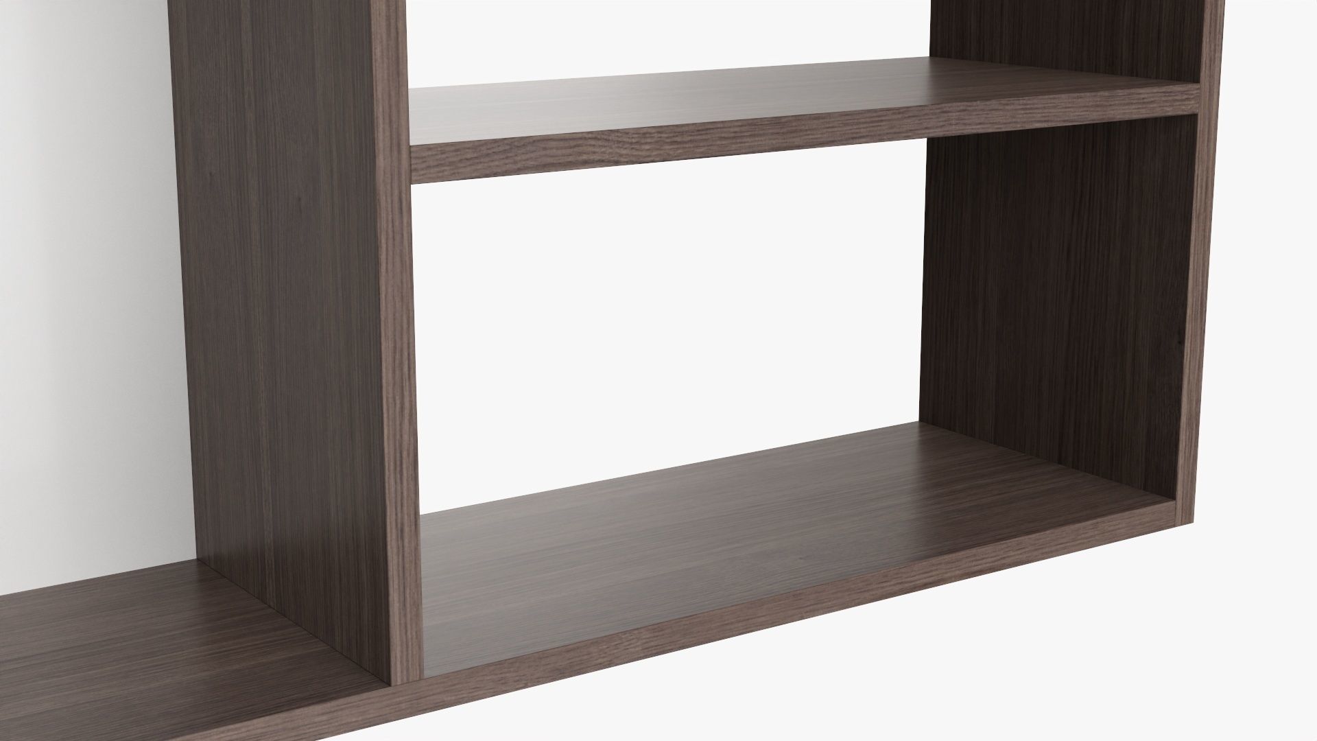 Hanging wooden shelf 03 3D model_4