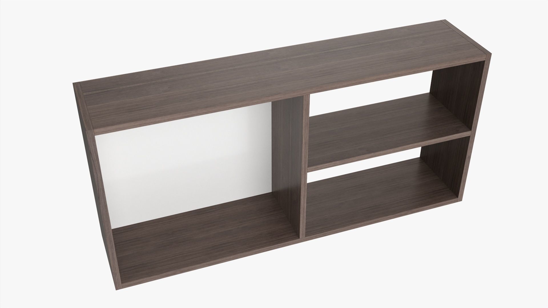 Hanging wooden shelf 04 3D model_3