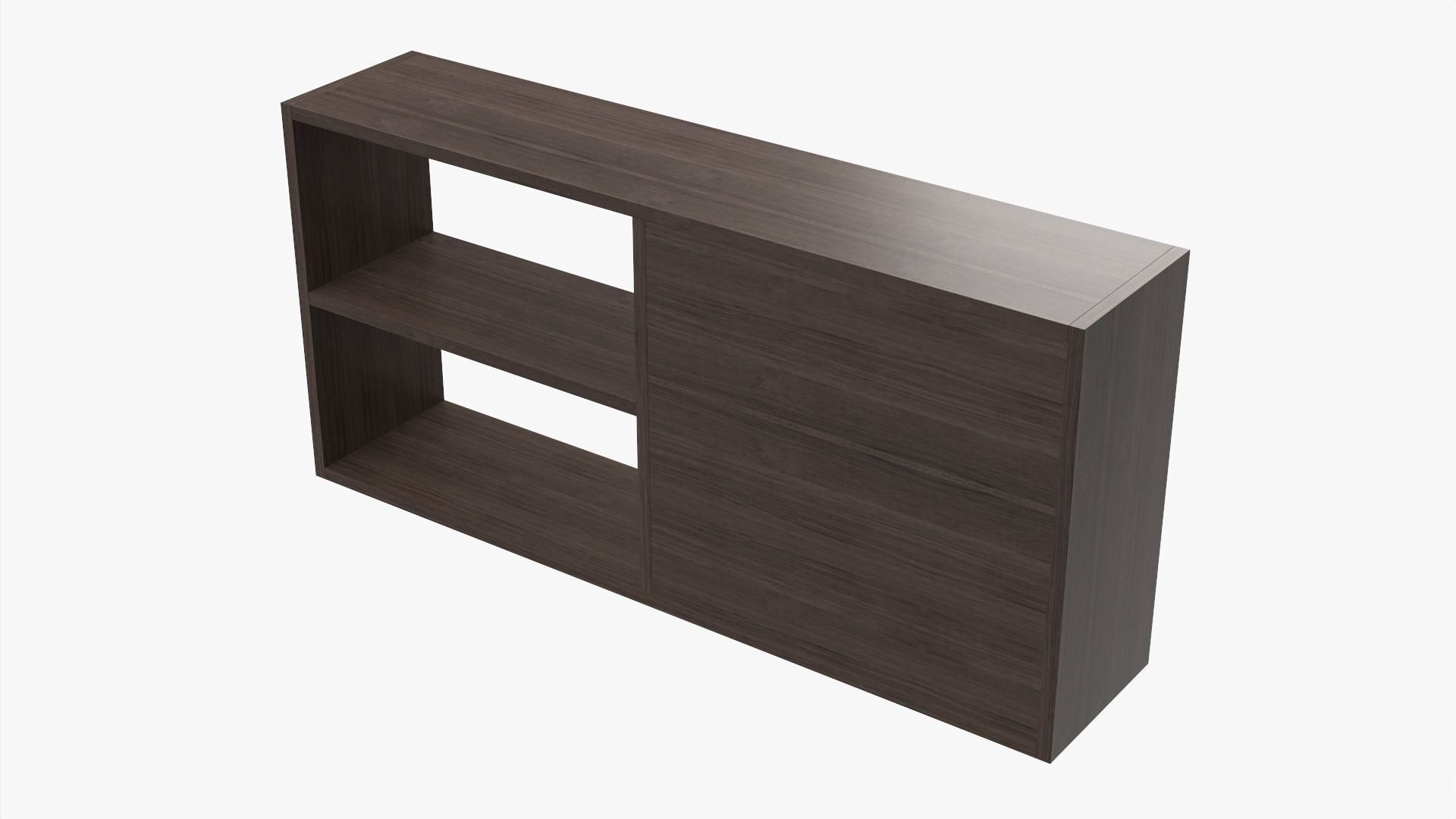 Hanging wooden shelf 04 3D model_4