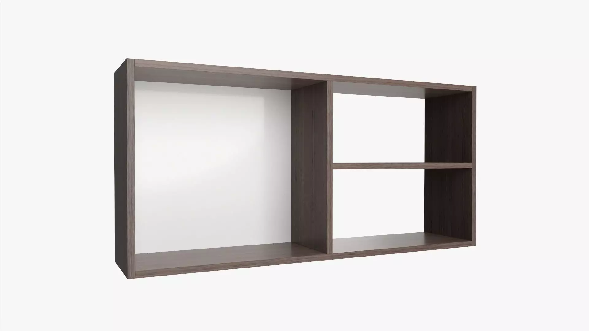 Hanging wooden shelf 04 3D model_0