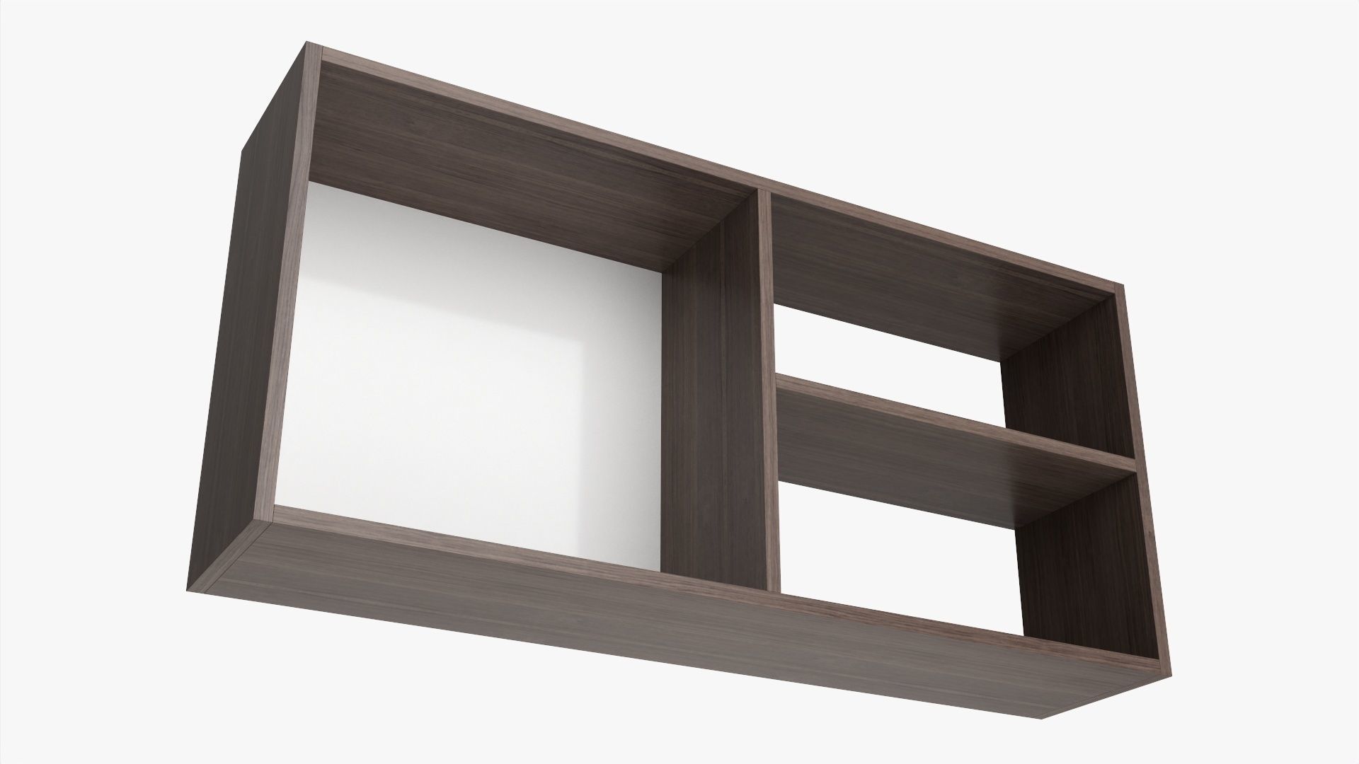 Hanging wooden shelf 04 3D model_2