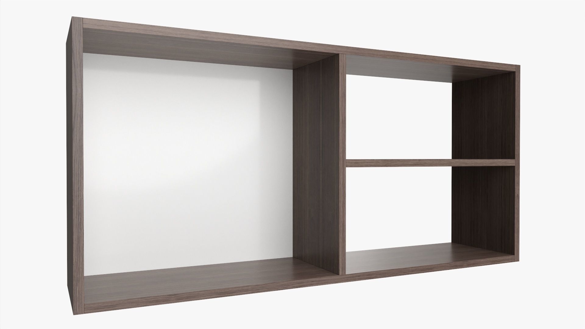 Hanging wooden shelf 04 3D model_1