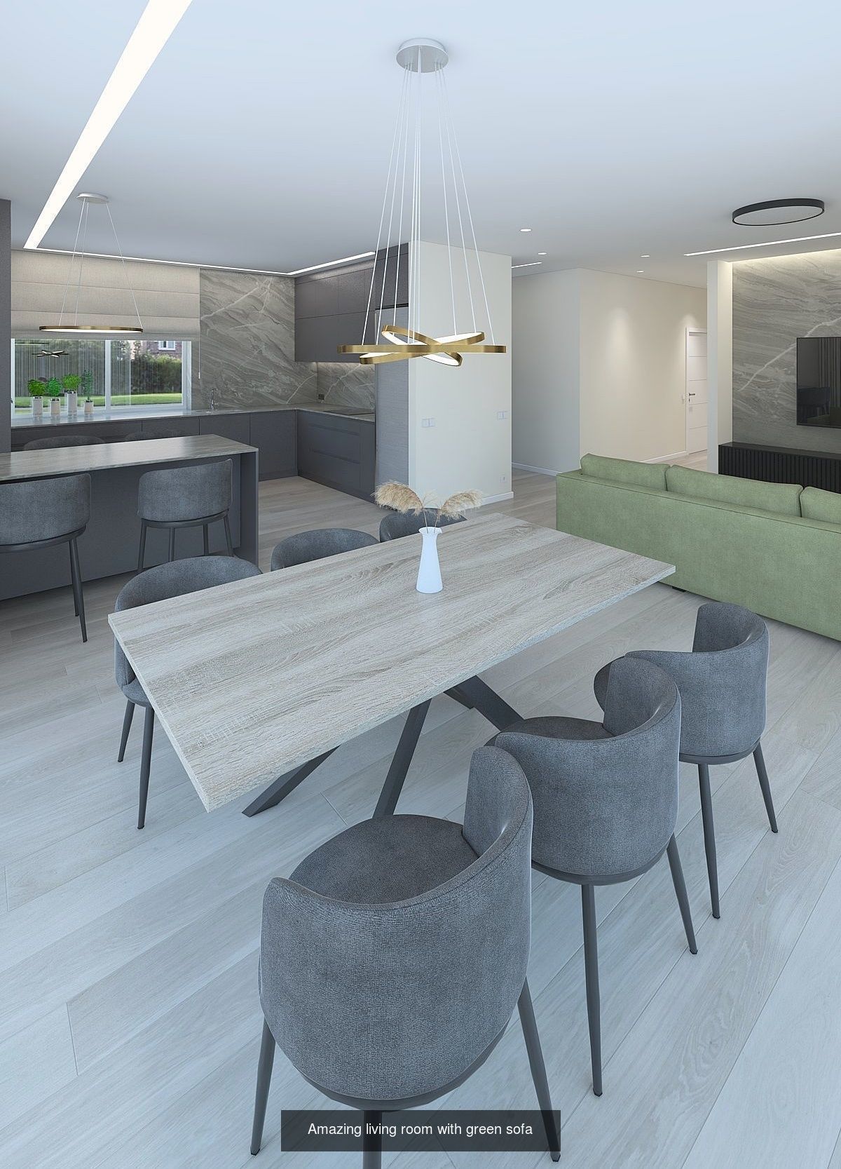 Wonderful interior of a small apartment 3D Model Collection_3