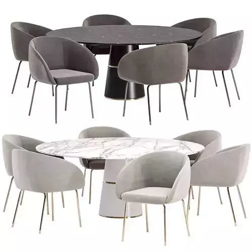 Avalon Boucle dining set