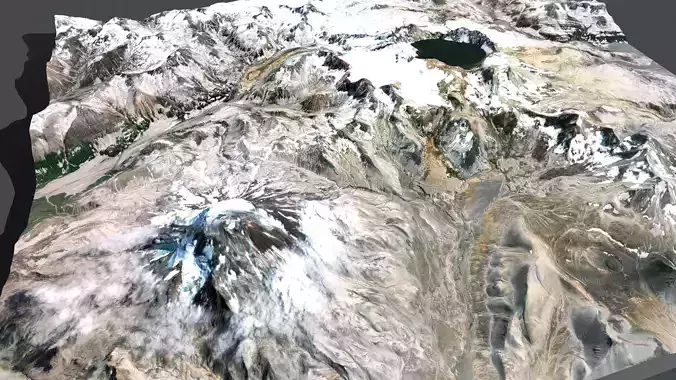 Mountain landscape Crater Lake