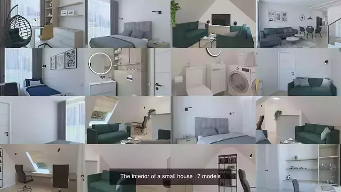 The interior of a small house