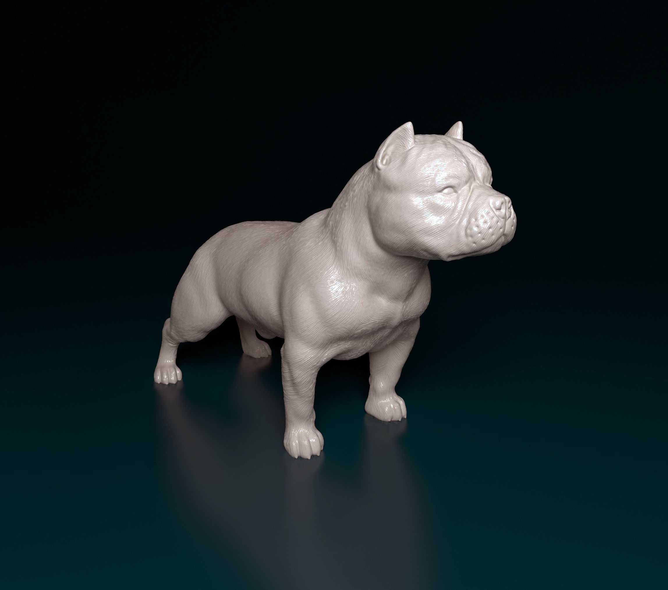 American Bully 3D model 3D printable | CGTrader