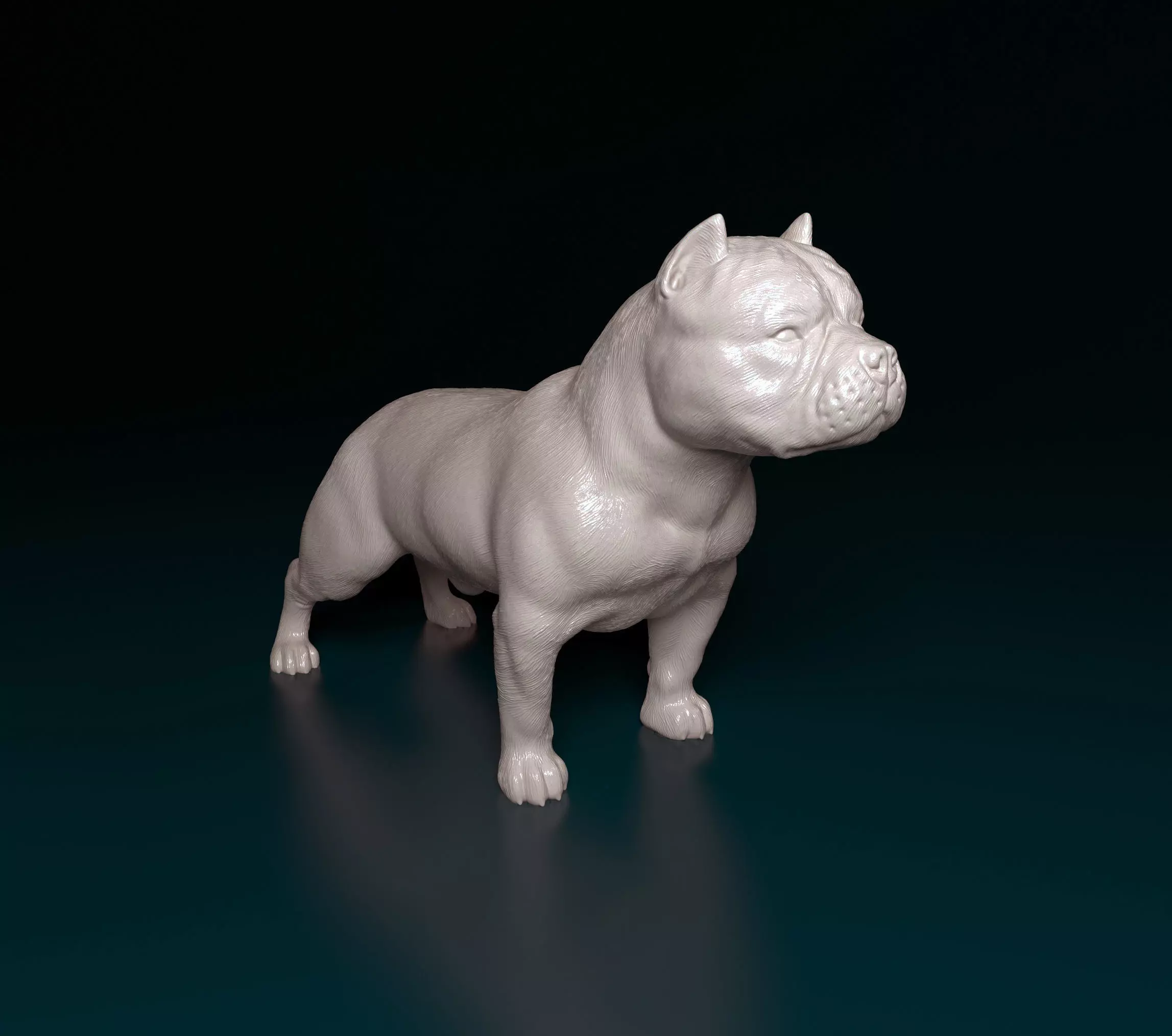 American Bully  3D print model_0