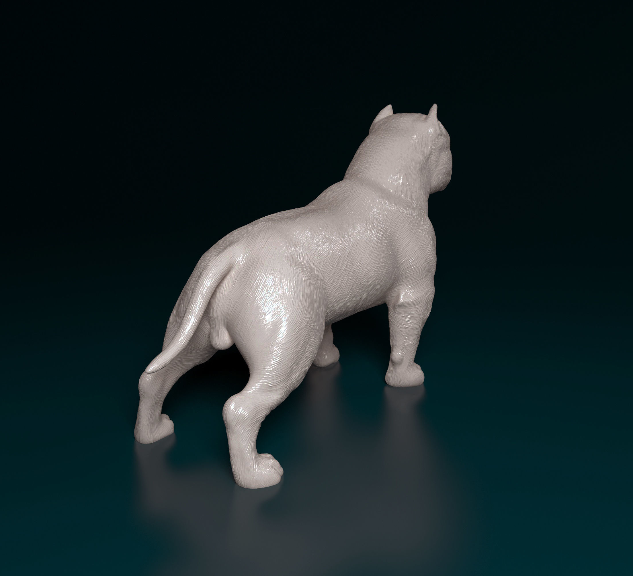 American Bully  3D print model_2