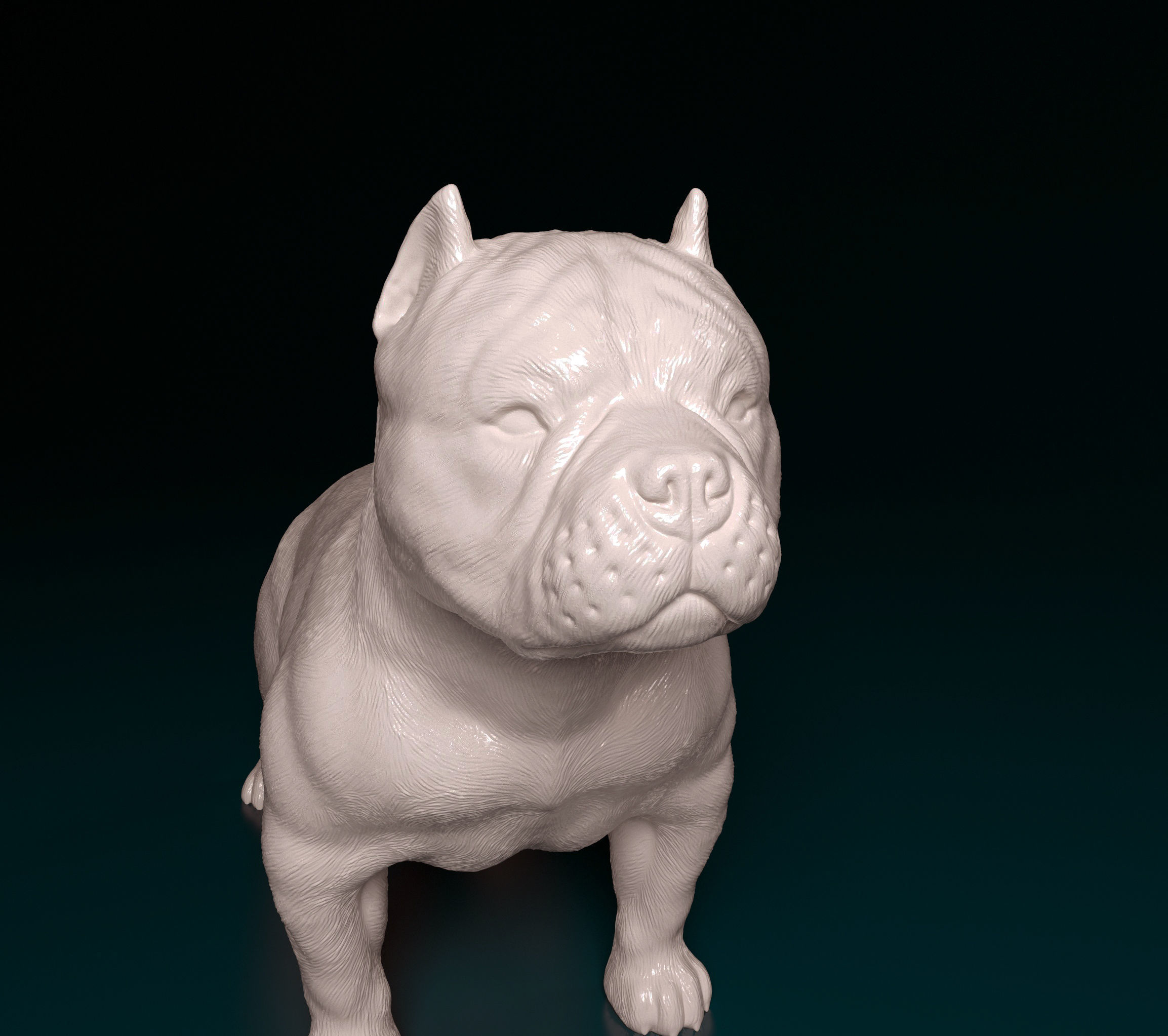 American Bully  3D print model_7