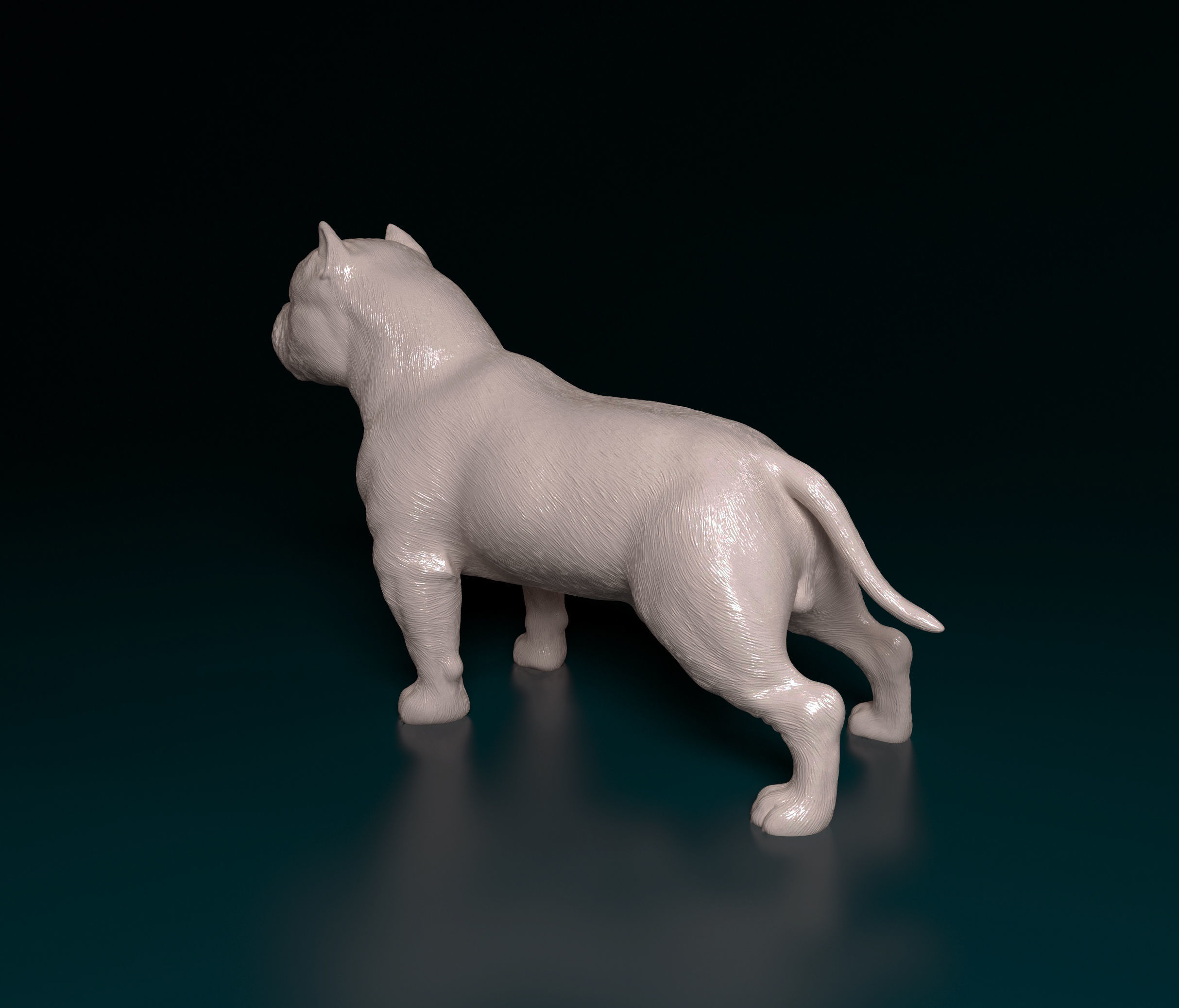 American Bully  3D print model_4