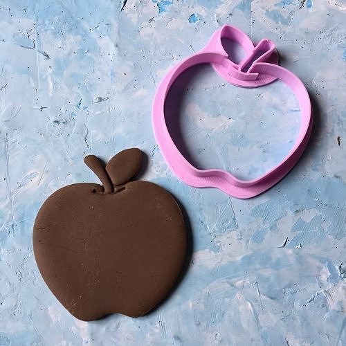 Apple Cookie Cutter 3D print model