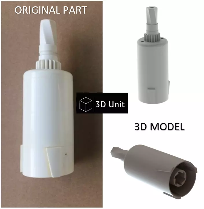 Drive Shaft for Food Processor 3D print model_0