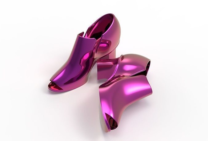 high hill shoes 3D model