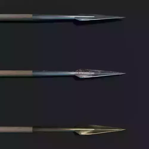 Ancient Macedonian Sarissa Pike Low-poly 3D model