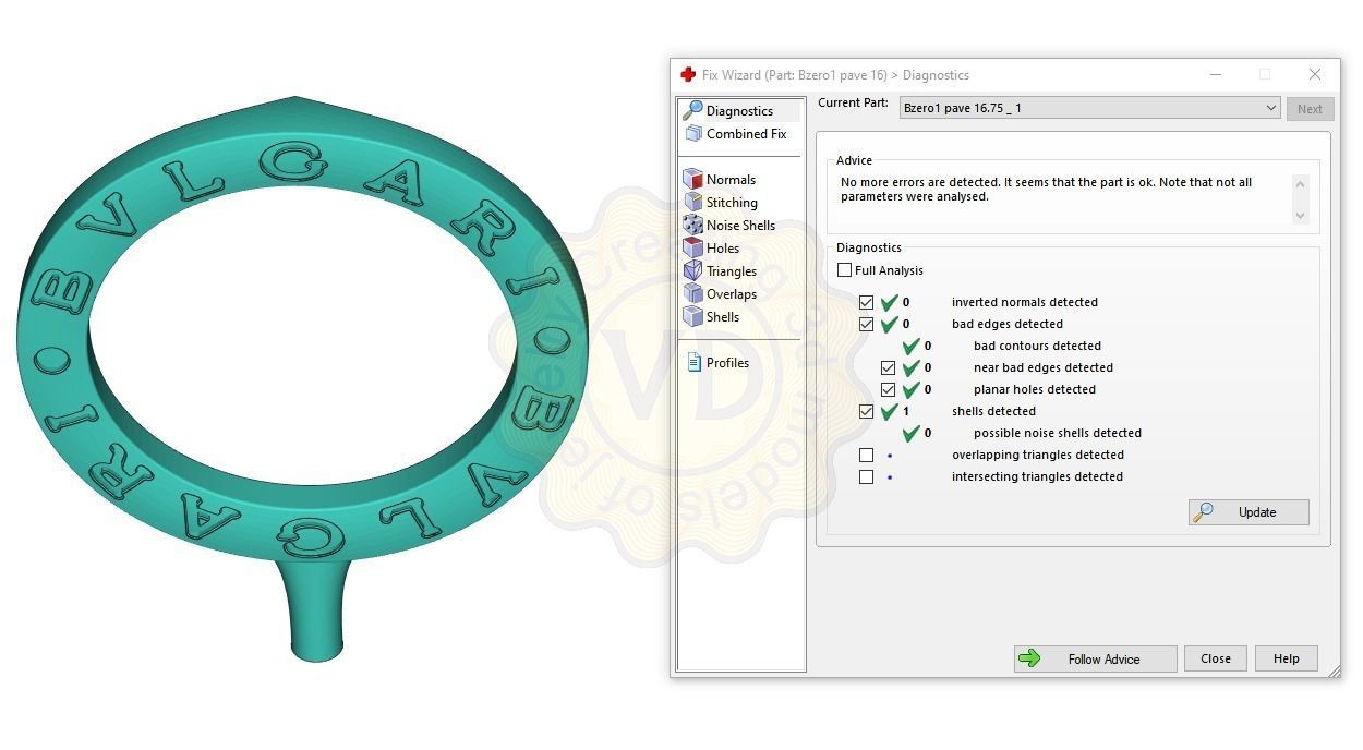 Bzero1 diamond pave ring 3D print model_10