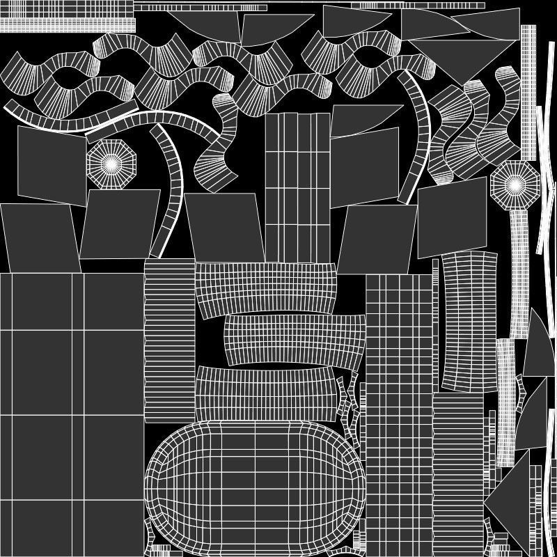 Nilkamal Woodway Dining Table in rubber wood Low-poly 3D model_7