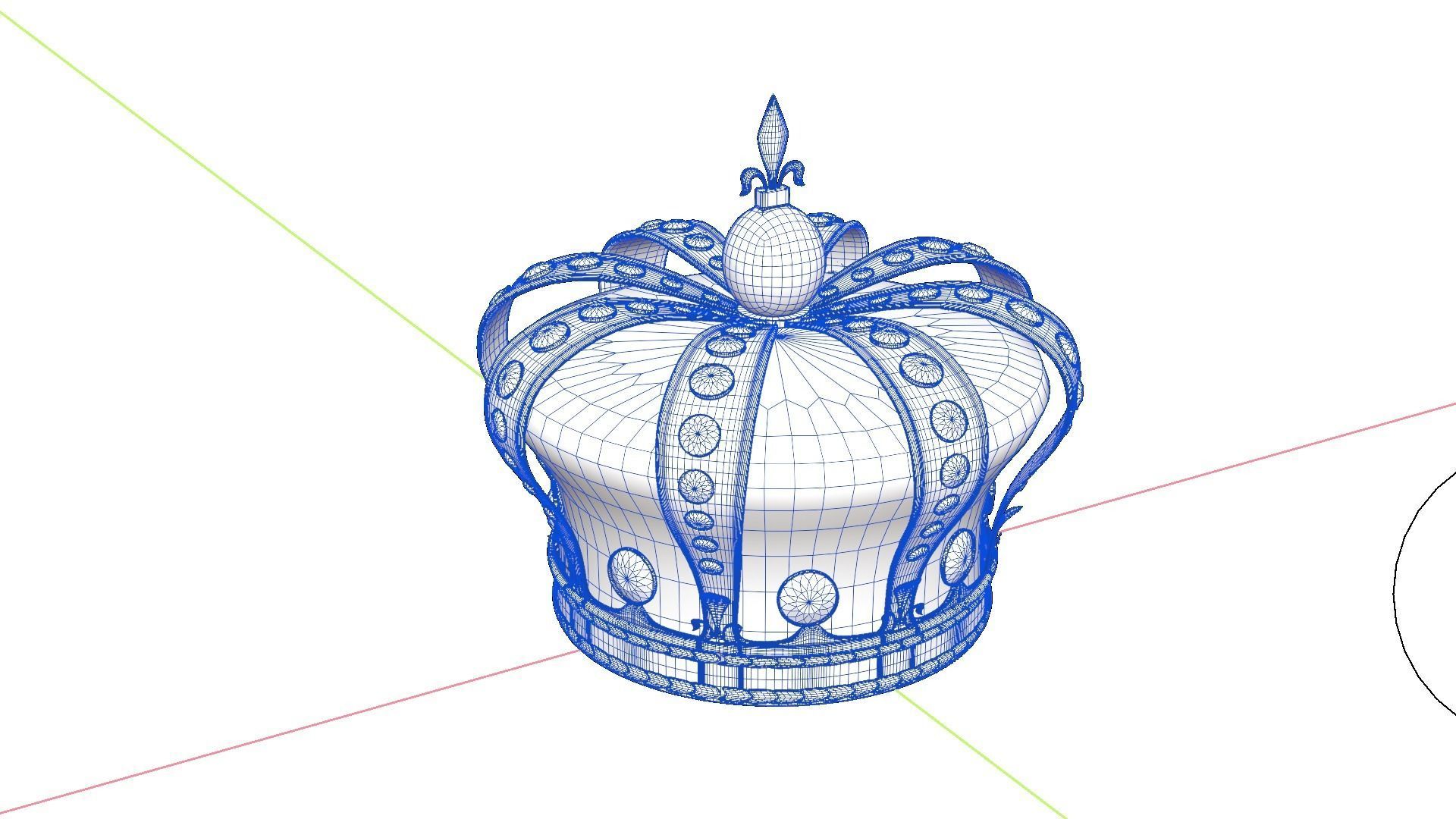 Royal crown 3D model_6