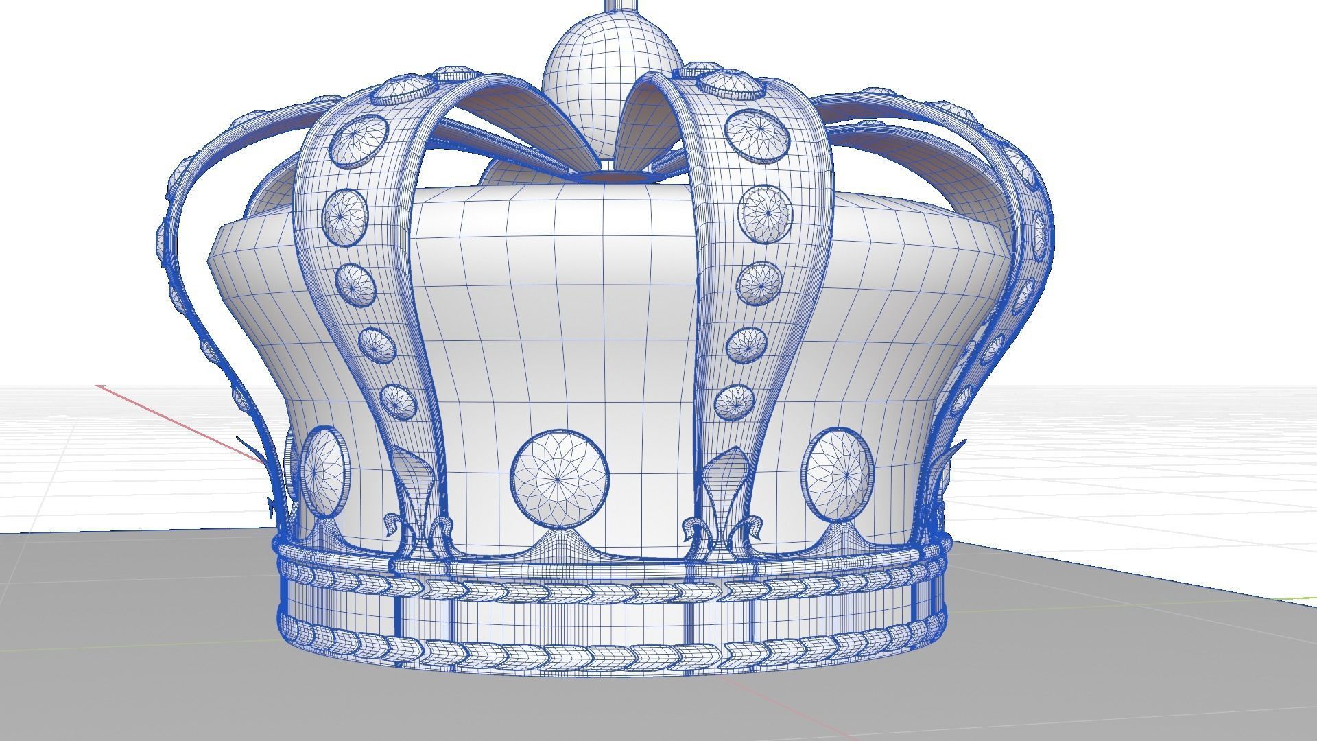 Royal crown 3D model_7