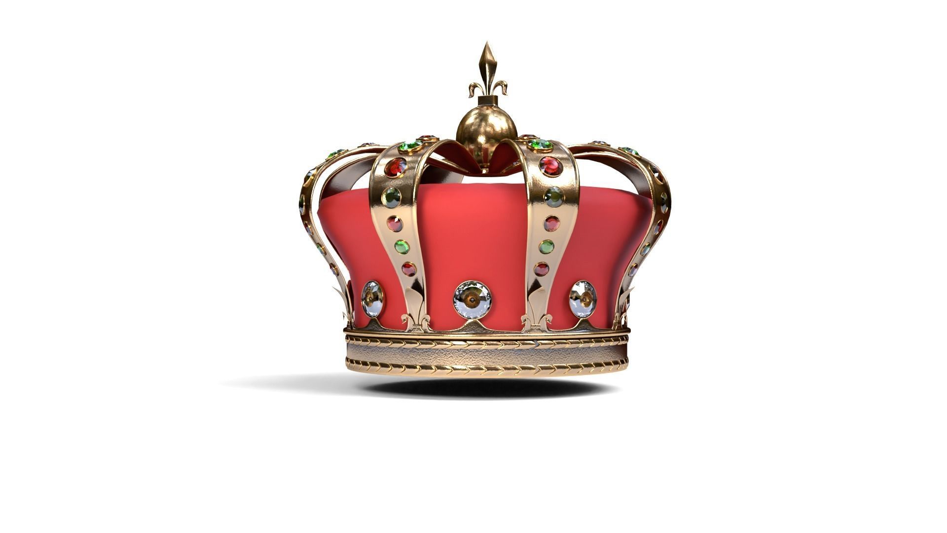 Royal crown 3D model_2
