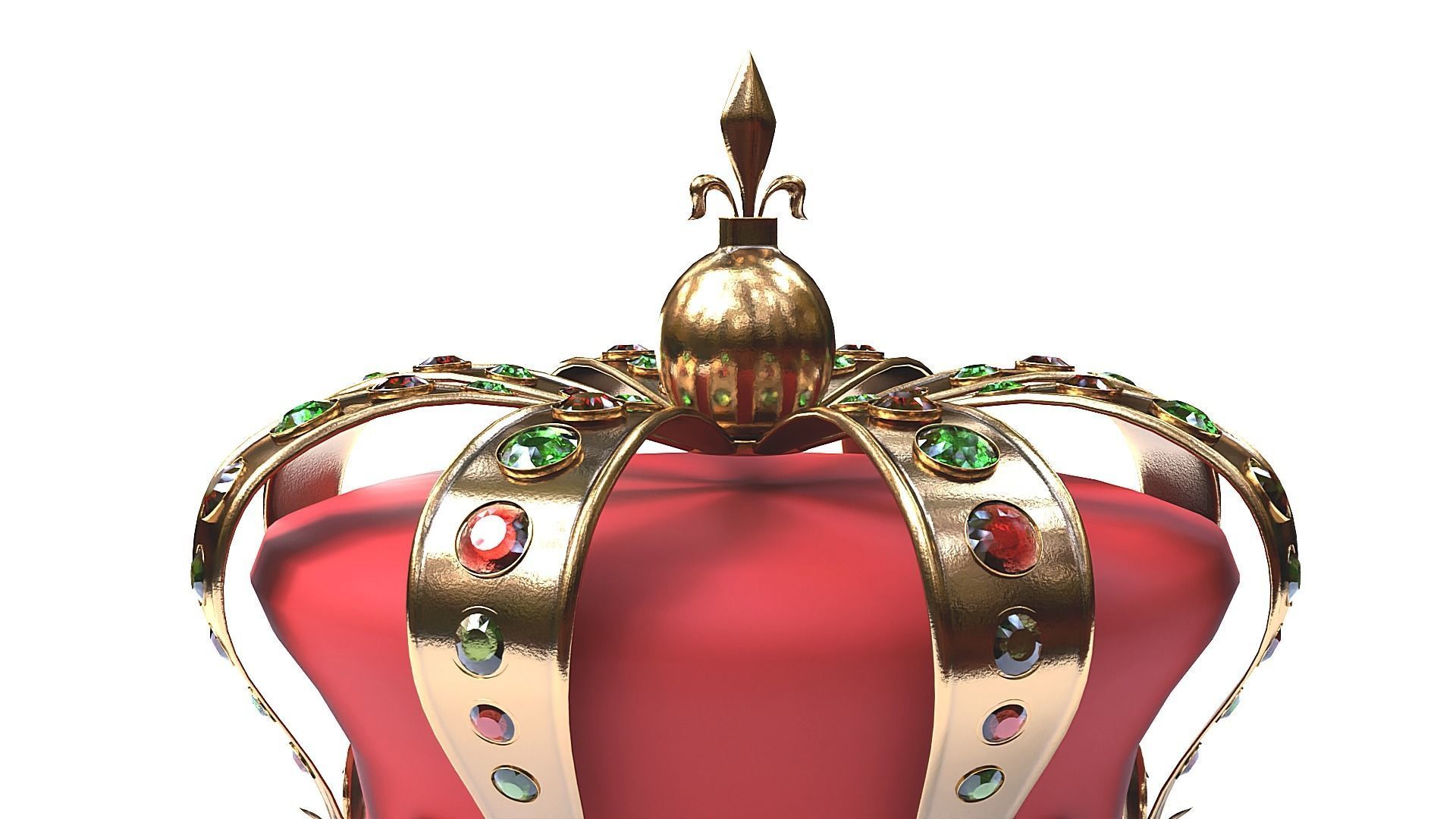 Royal crown 3D model_4