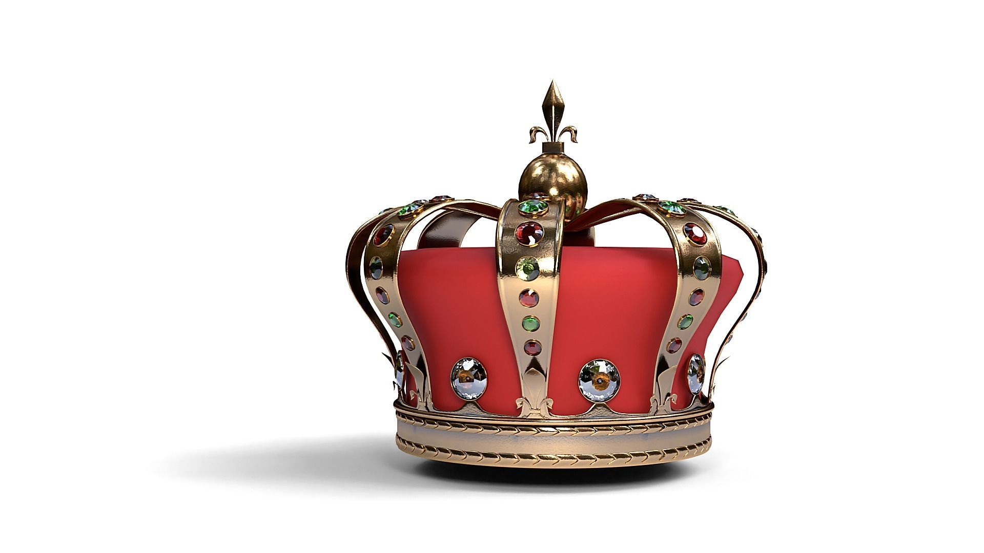 Royal crown 3D model_1