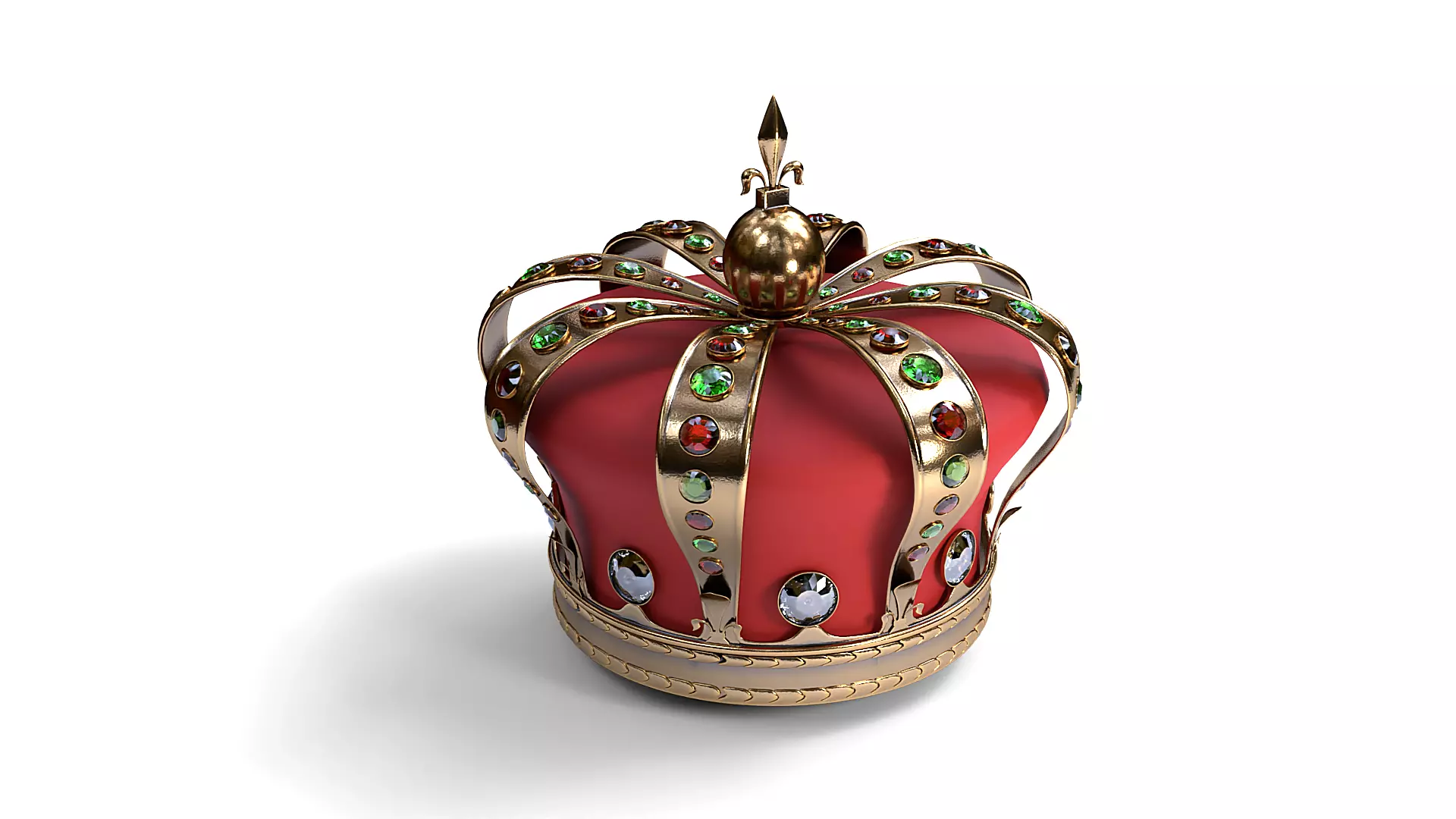Royal crown 3D model_0