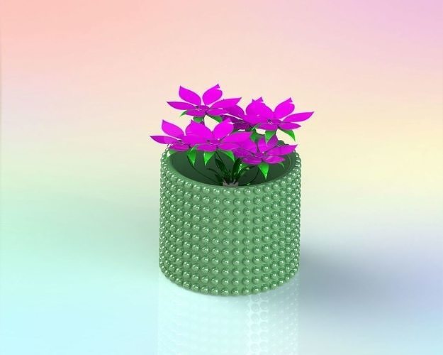 Vase with Flowers 3D model