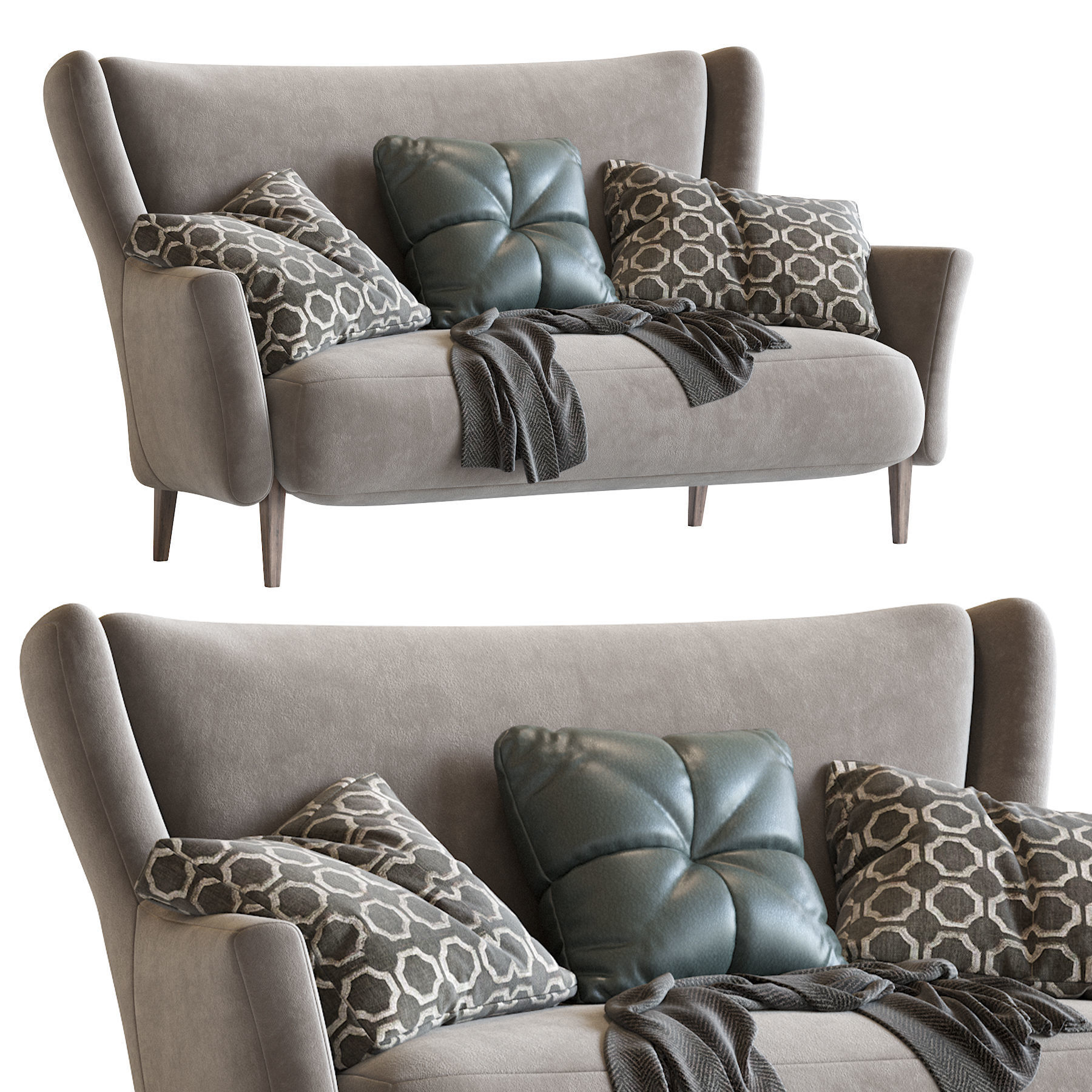Sofa Clara 3D model_3