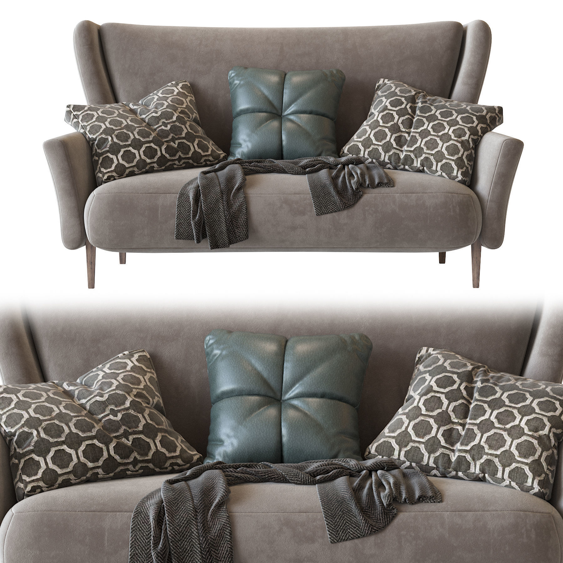 Sofa Clara 3D model_1