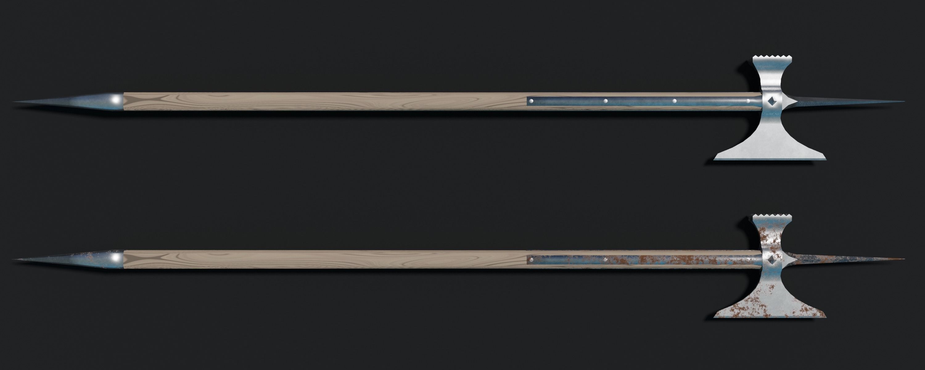 Ancient and Medieval Polearms 3D Model Collection_31