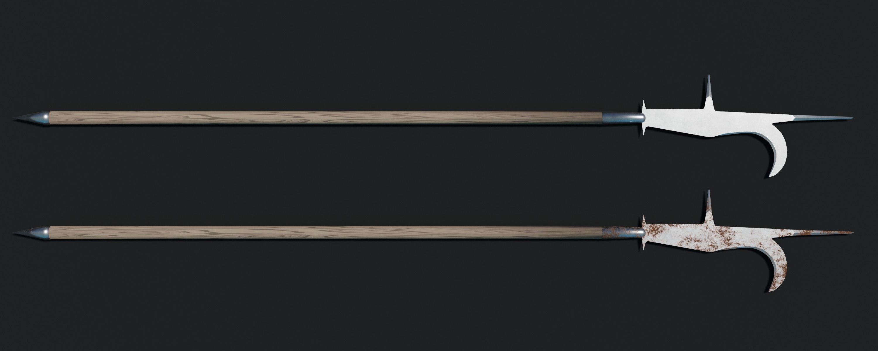 Ancient and Medieval Polearms 3D Model Collection_1