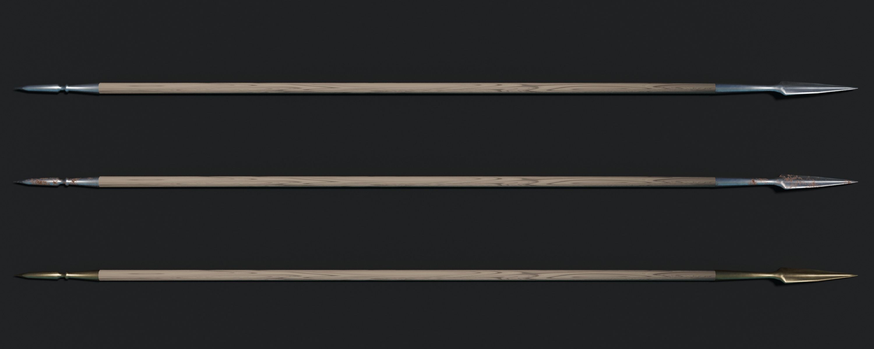 Ancient and Medieval Polearms 3D Model Collection_8