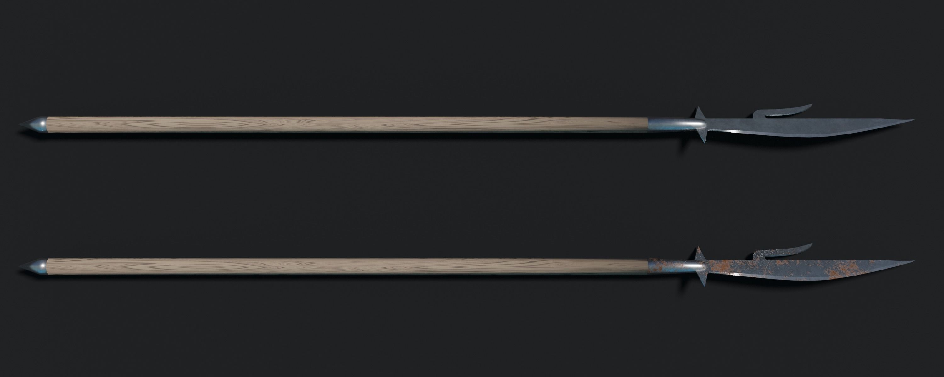 Ancient and Medieval Polearms 3D Model Collection_11