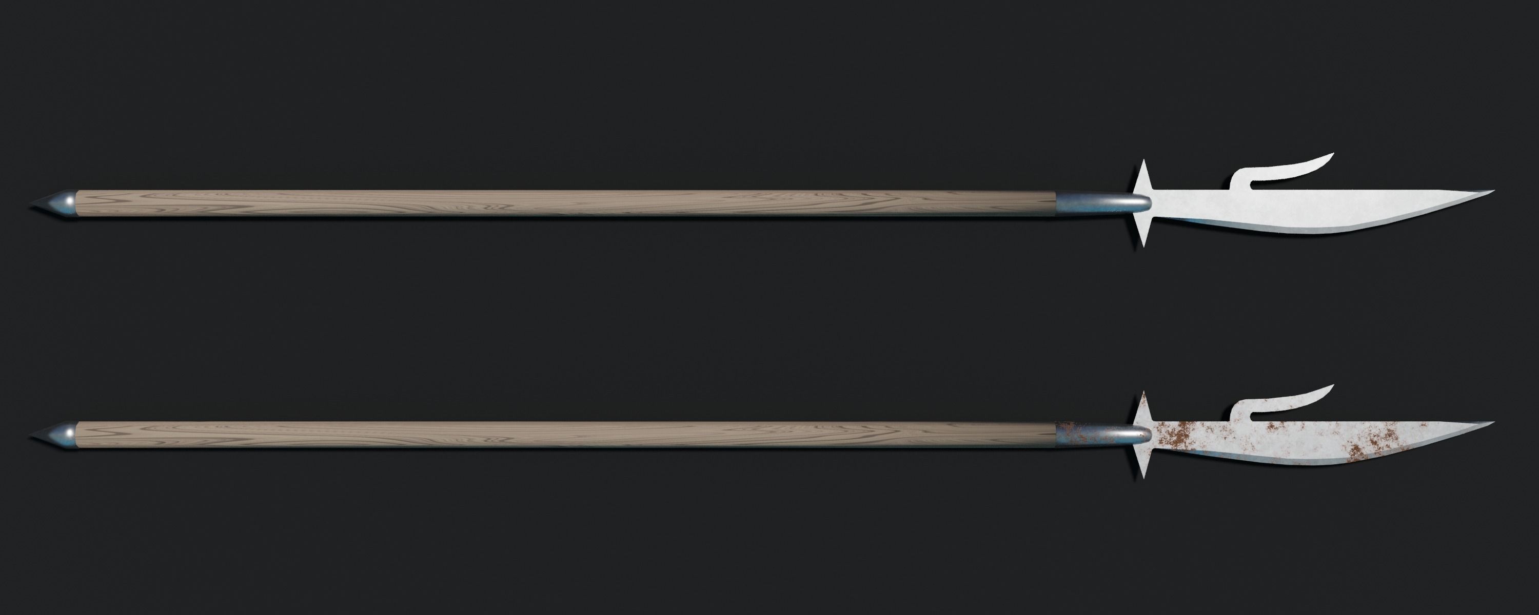 Ancient and Medieval Polearms 3D Model Collection_10