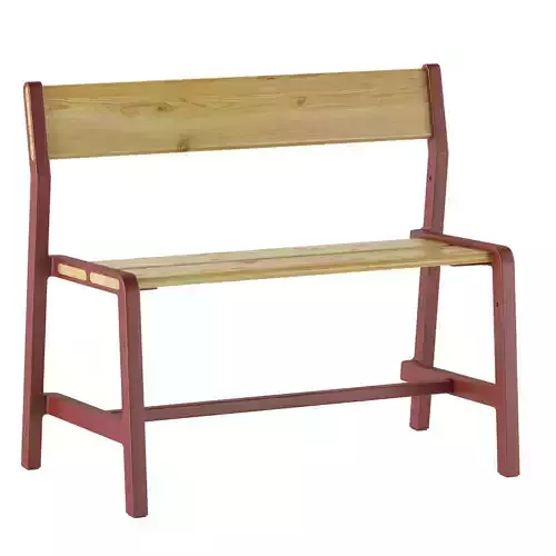 IKEA BENCH YPPERLIG Low-poly 3D model