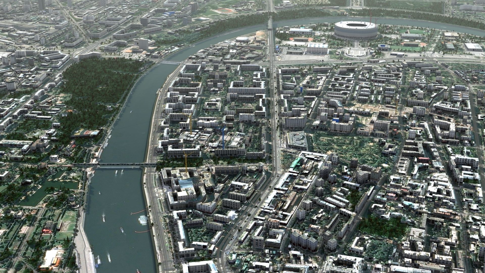 Moscow City Russia Low-poly 3D model_4